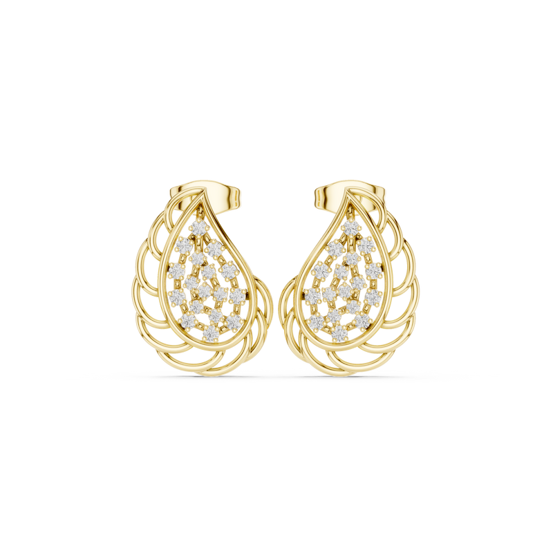 Earring 9#10002PE@7 - Yellow Gold - Image
