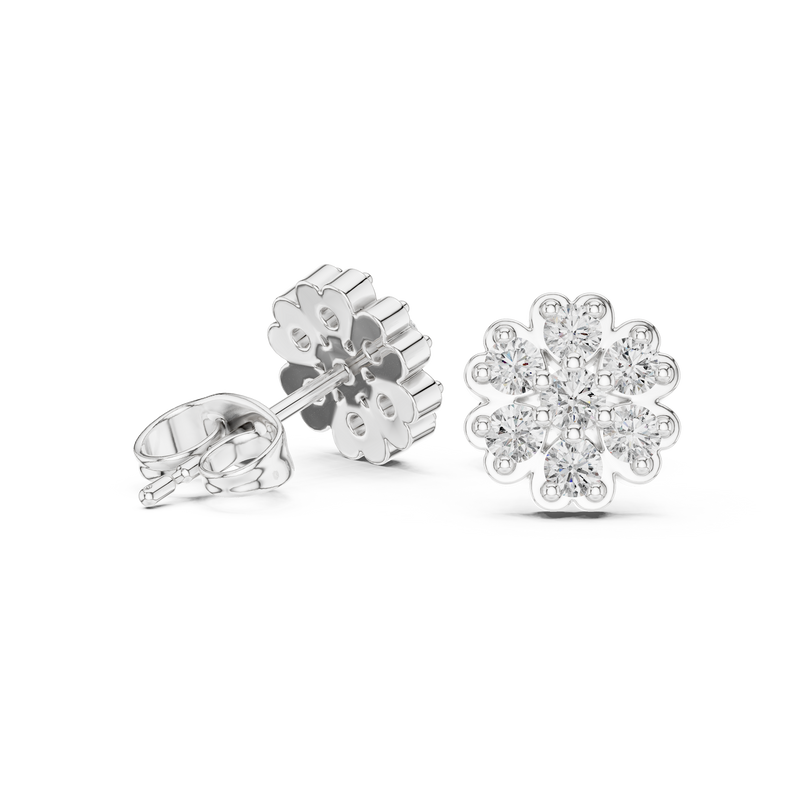 Earring 9#10003E - White Gold - Image