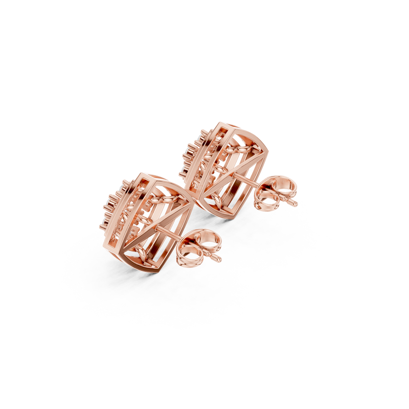 Earring 9#10003PE@7 - Rose Gold - Image