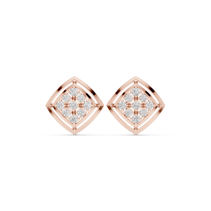 Earring 9#10003PE@7 - Rose Gold - Image