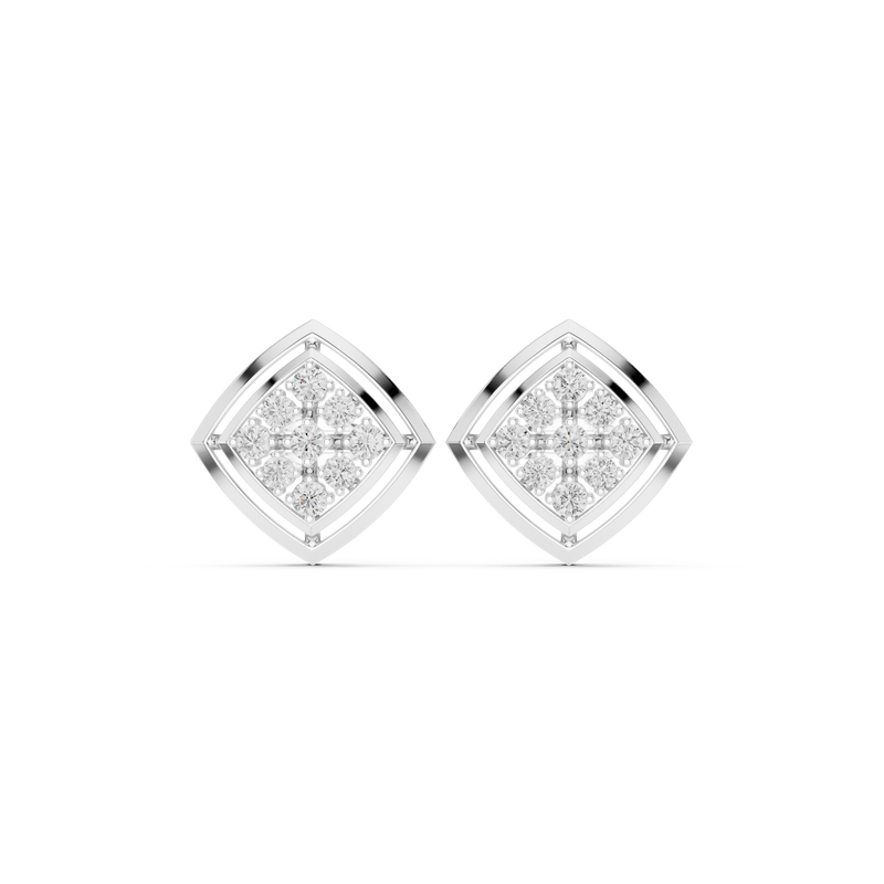 Earring 9#10003PE@7 - White Gold - Image