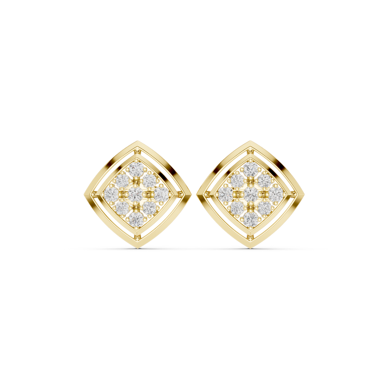 Earring 9#10003PE@7 - Yellow Gold - Image