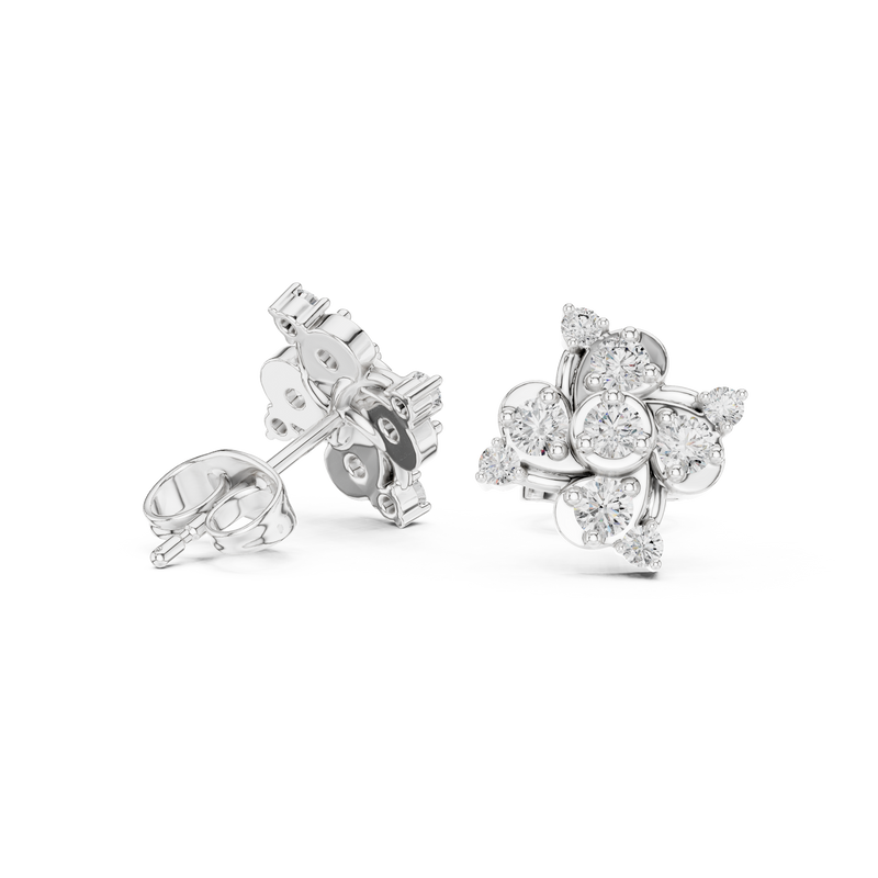 Earring 9#10004E - White Gold - Image