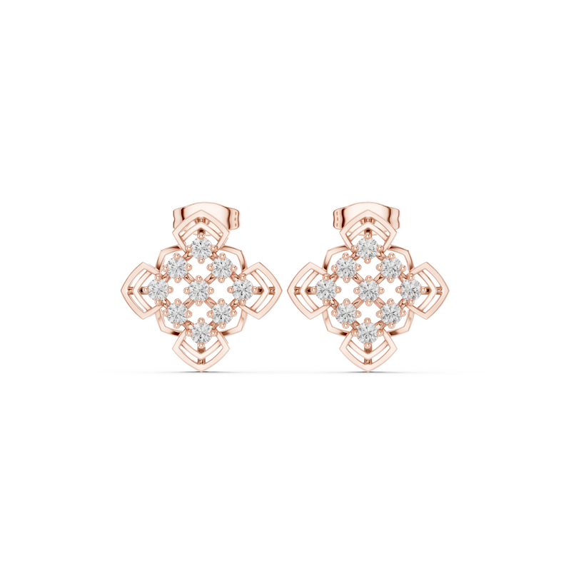 Earring 9#10004PE@7 - Rose Gold - Image