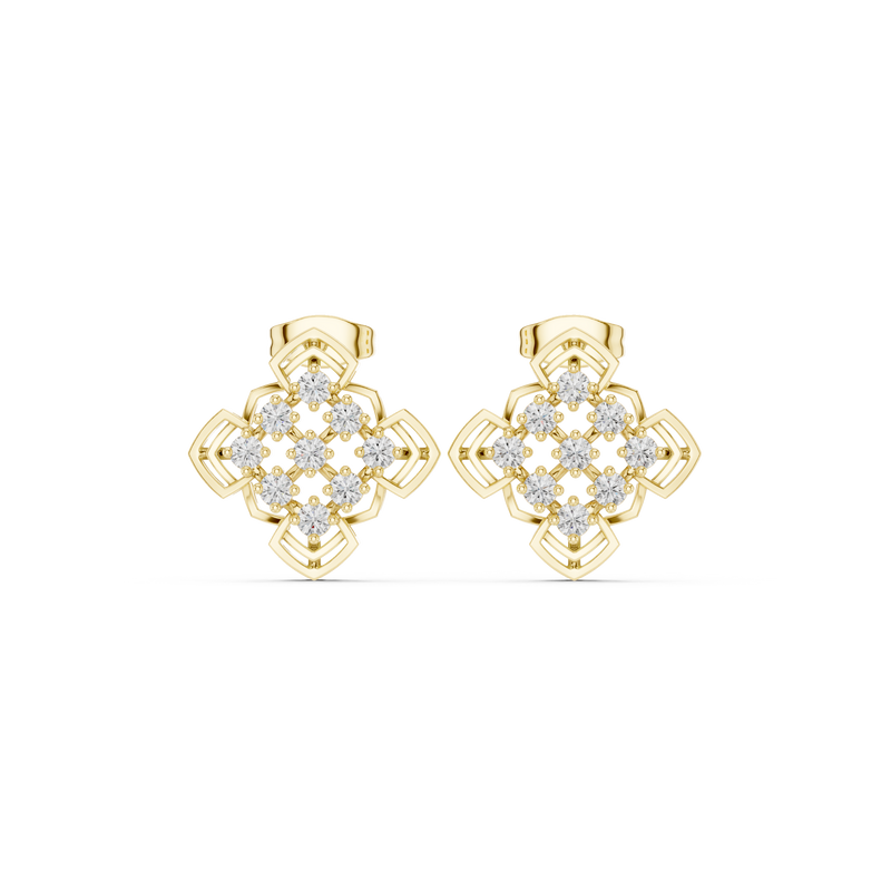 Earring 9#10004PE@7 - Yellow Gold - Image
