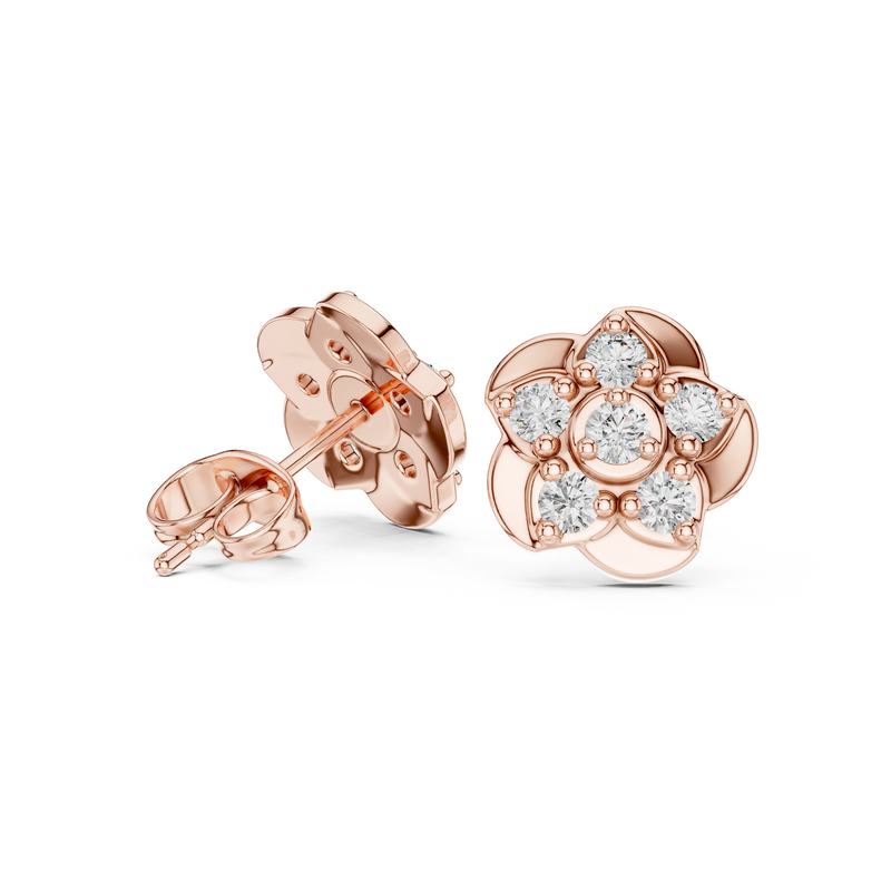 Earring 9#10005E@7 - Rose Gold - Image