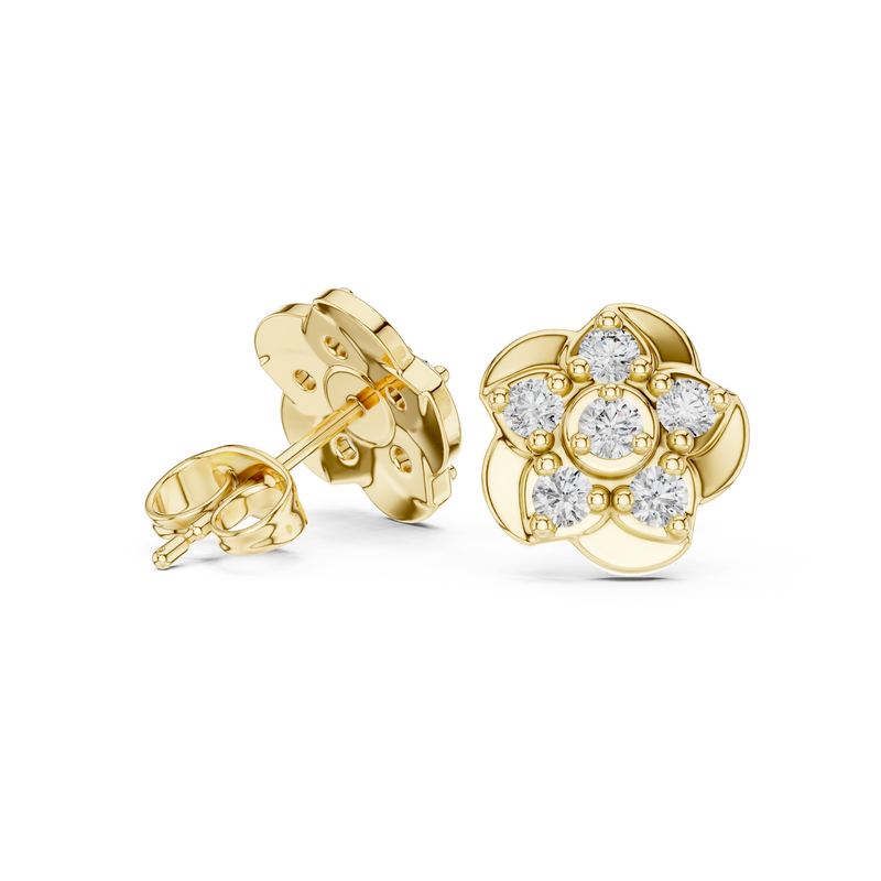Earring 9#10005E@7 - Yellow Gold - Image