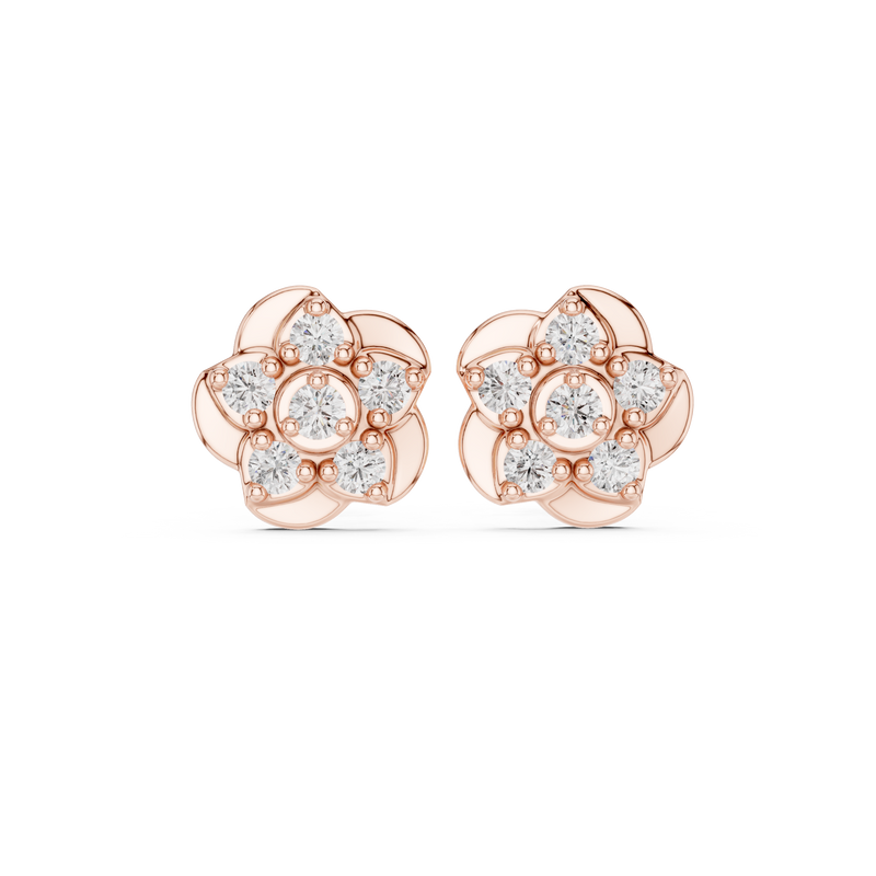 Earring 9#10005E@7 - Rose Gold - Image