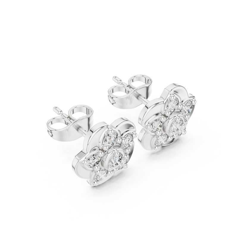 Earring 9#10005E@7 - White Gold - Image