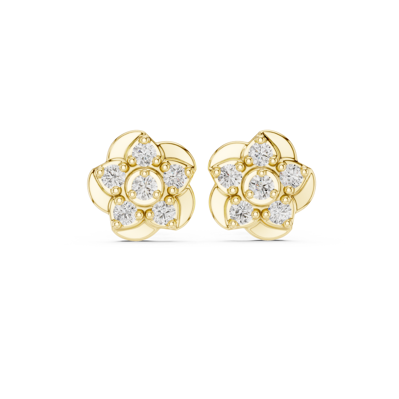 Earring 9#10005E@7 - Yellow Gold - Image