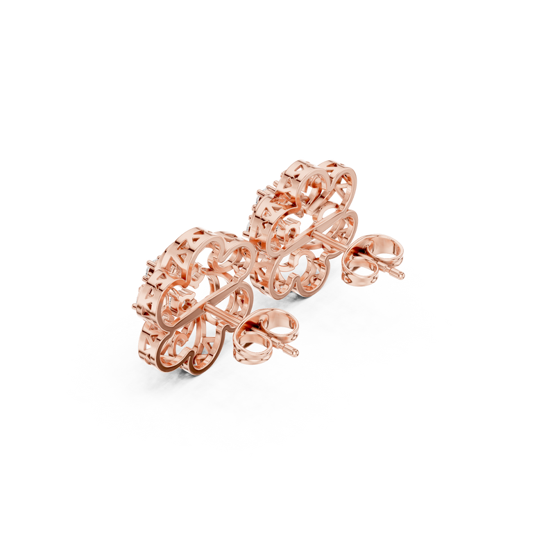 Earring 9#10005PE@7 - Rose Gold - Image