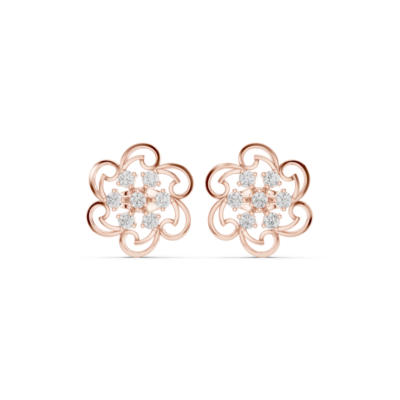 Earring 9#10005PE@7 - Rose Gold - Image