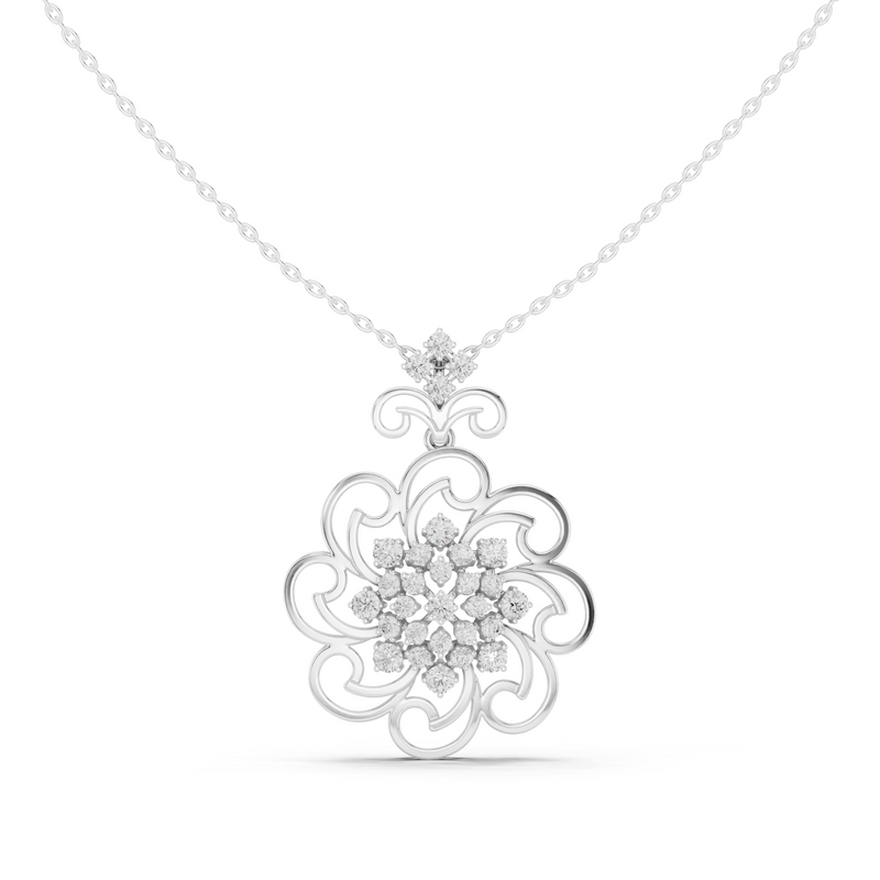 Pendant 9#10005P@7 - White Gold - Image