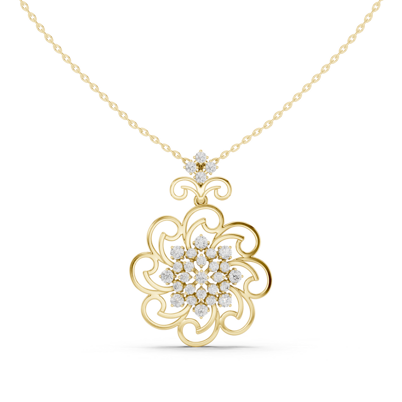 Pendant 9#10005P@7 - Yellow Gold - Image
