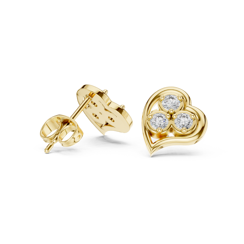 Earring 9#10006E - Yellow Gold - Image
