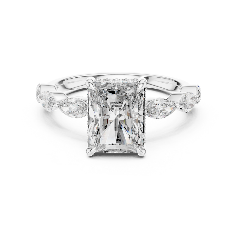 Ladies Ring 9#10006L_02 - White Gold - Image
