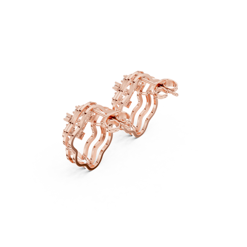Earring 9#10006PE@7 - Rose Gold - Image