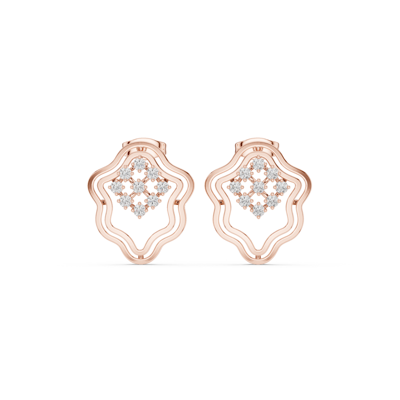 Earring 9#10006PE@7 - Rose Gold - Image