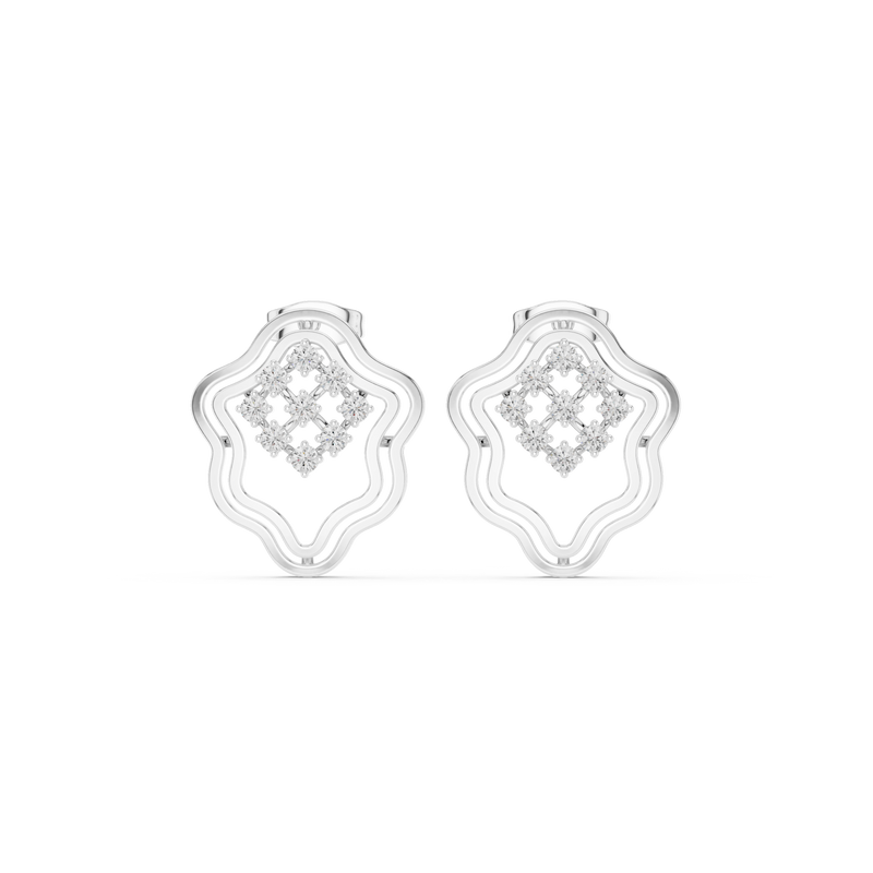 Earring 9#10006PE@7 - White Gold - Image