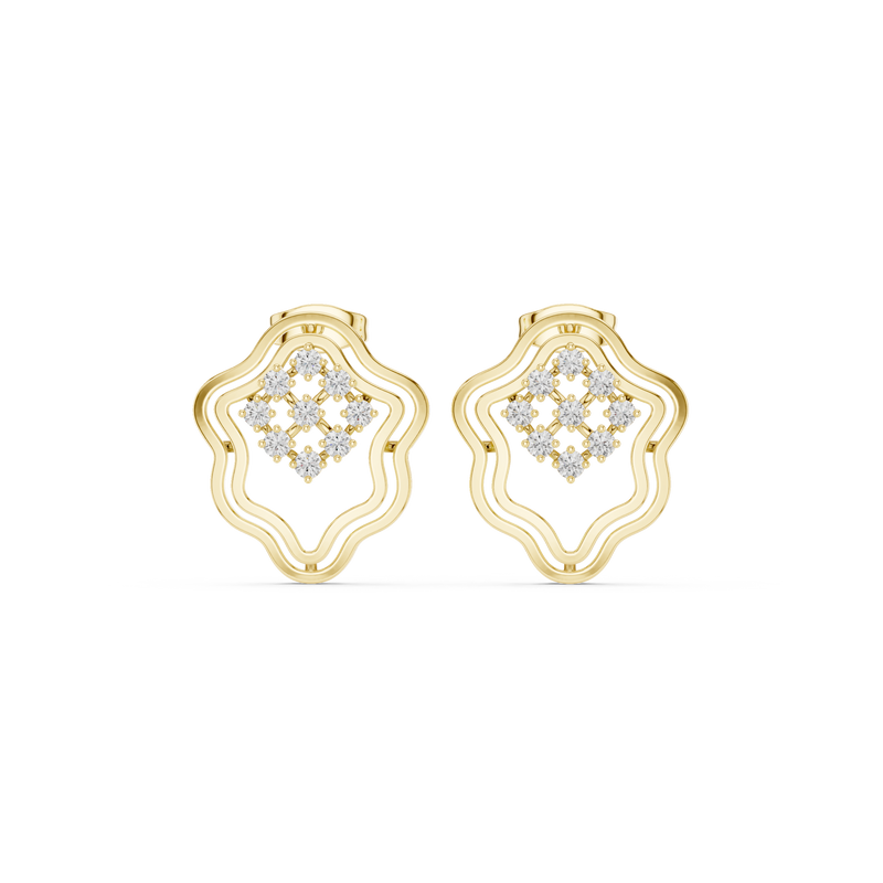 Earring 9#10006PE@7 - Yellow Gold - Image