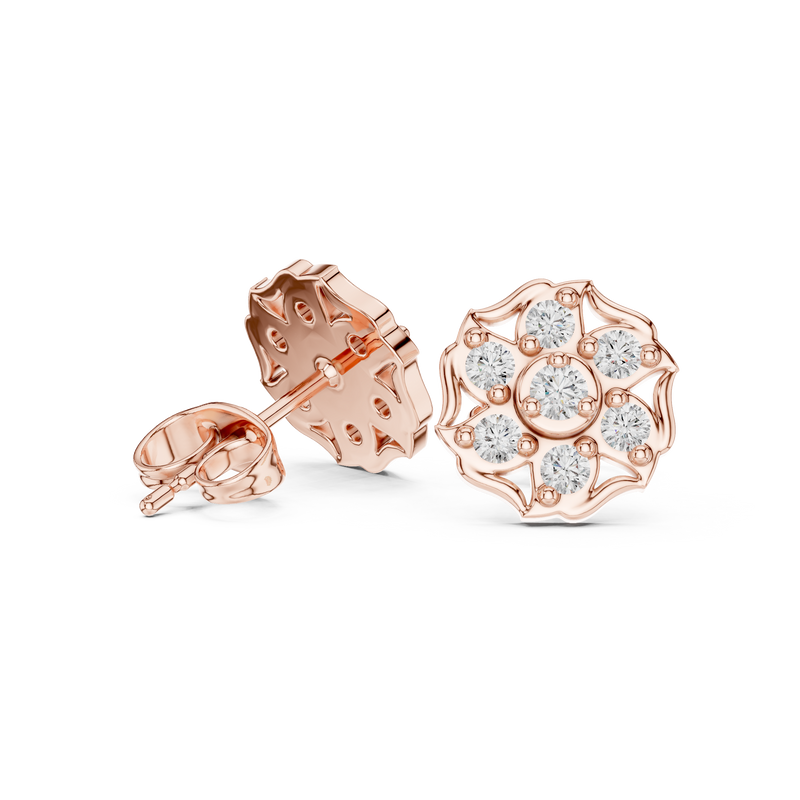 Earring 9#10007E@7 - Rose Gold - Image