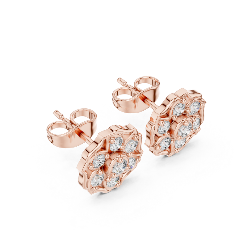 Earring 9#10007E@7 - Rose Gold - Image