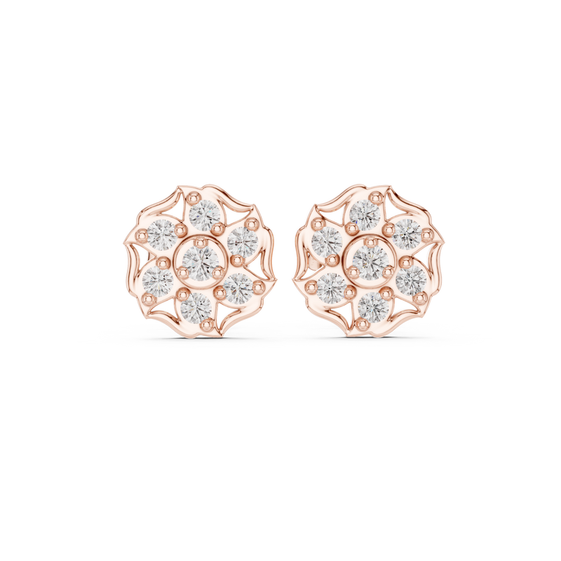 Earring 9#10007E@7 - Rose Gold - Image