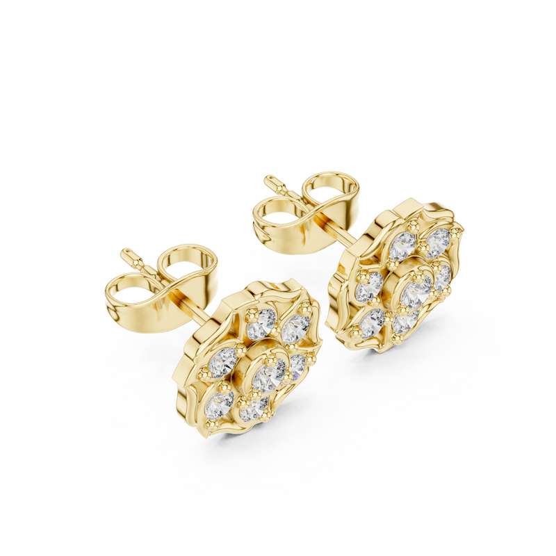Earring 9#10007E@7 - Yellow Gold - Image