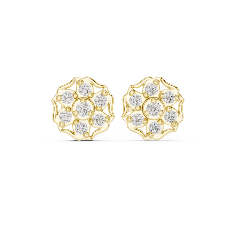 Earring 9#10007E@7 - Yellow Gold - Image