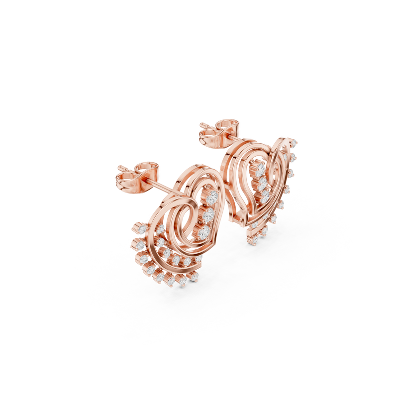 Earring 9#10007PE@7 - Rose Gold - Image