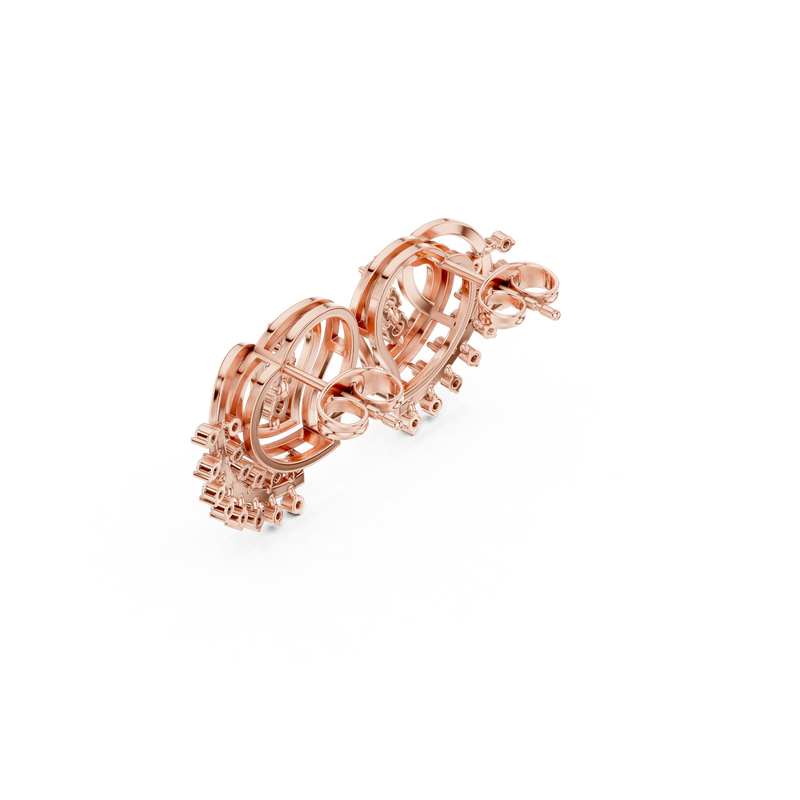 Earring 9#10007PE@7 - Rose Gold - Image