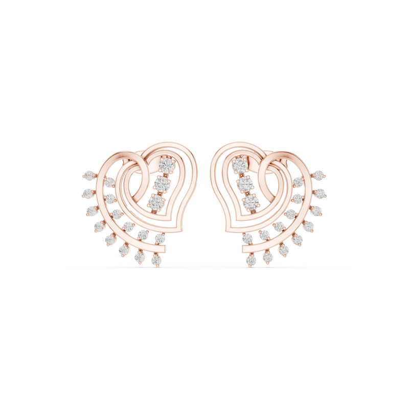 Earring 9#10007PE@7 - Rose Gold - Image