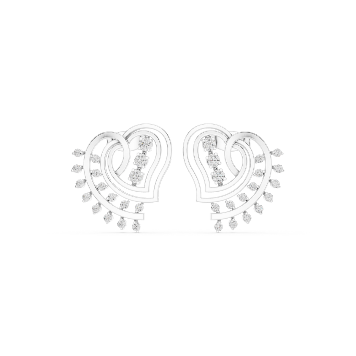 Earring 9#10007PE@7 - White Gold - Image