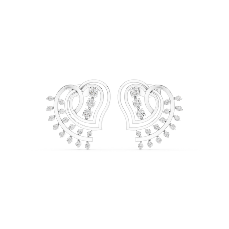Earring 9#10007PE@7 - White Gold - Image