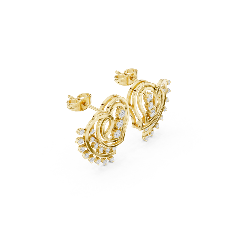 Earring 9#10007PE@7 - Yellow Gold - Image