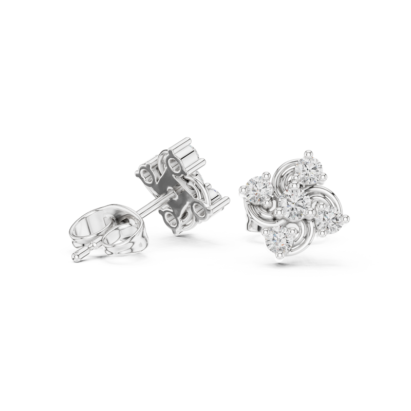 Earring 9#10008E - White Gold - Image