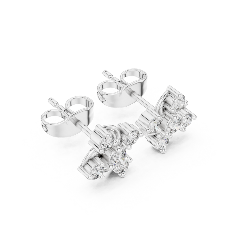Earring 9#10008E - White Gold - Image