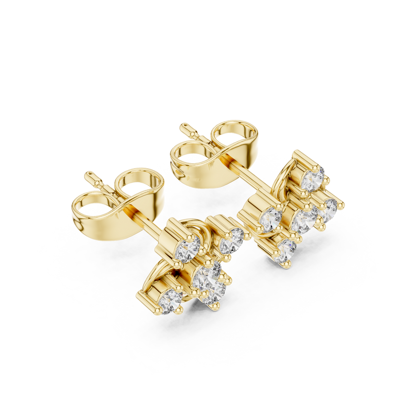 Earring 9#10008E - Yellow Gold - Image