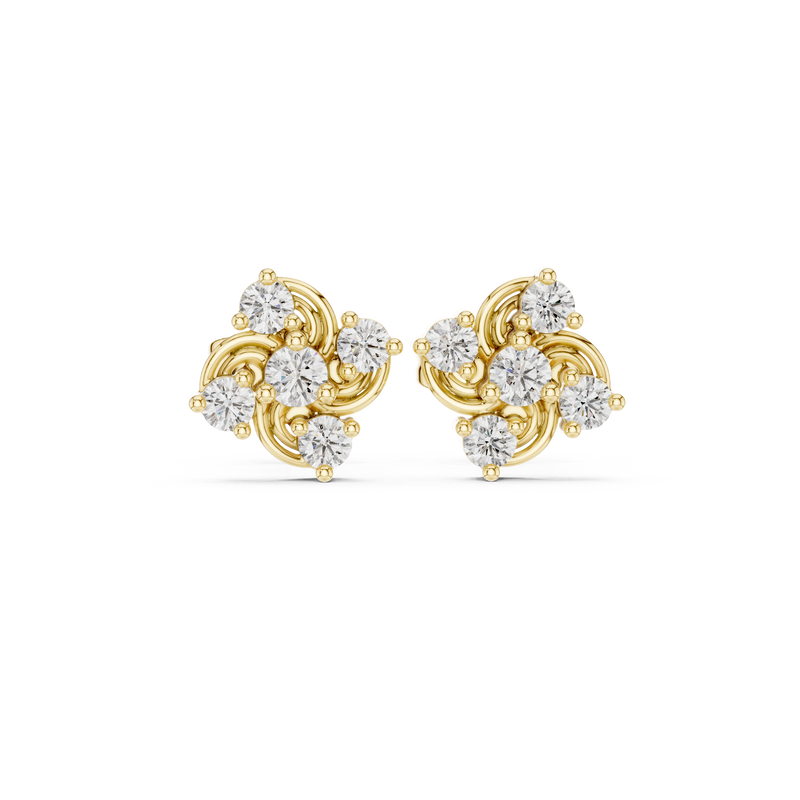 Earring 9#10008E - Yellow Gold - Image