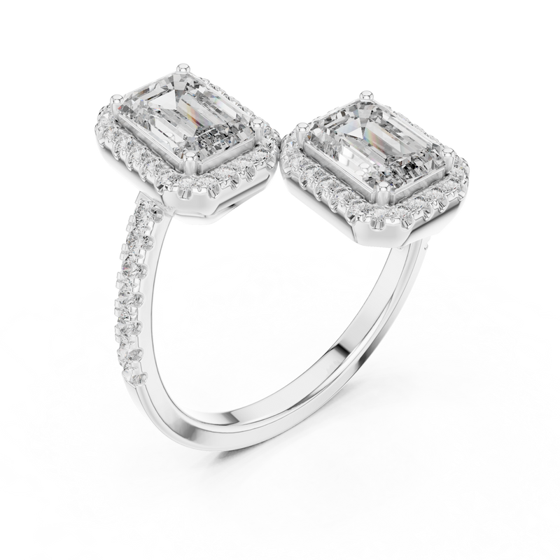 Ladies Ring 9#10008L_15@7 - White Gold - Image