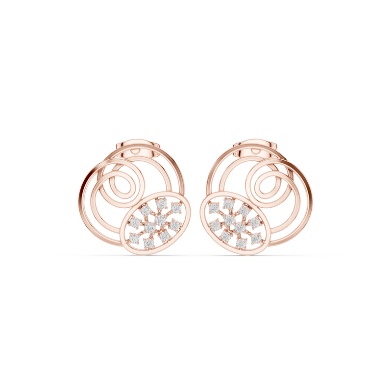 Earring 9#10008PE@7 - Rose Gold - Image