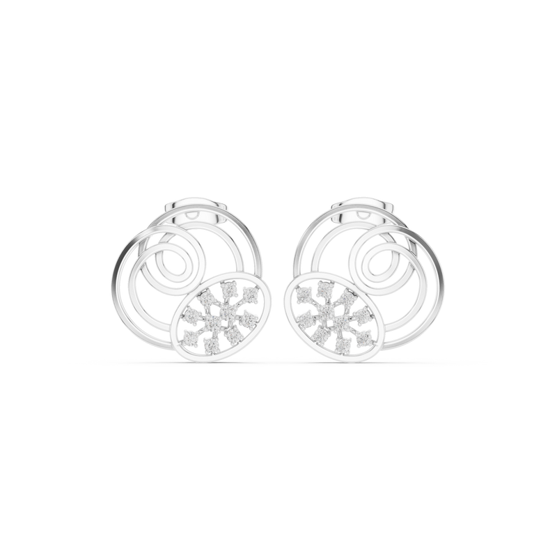 Earring 9#10008PE@7 - White Gold - Image