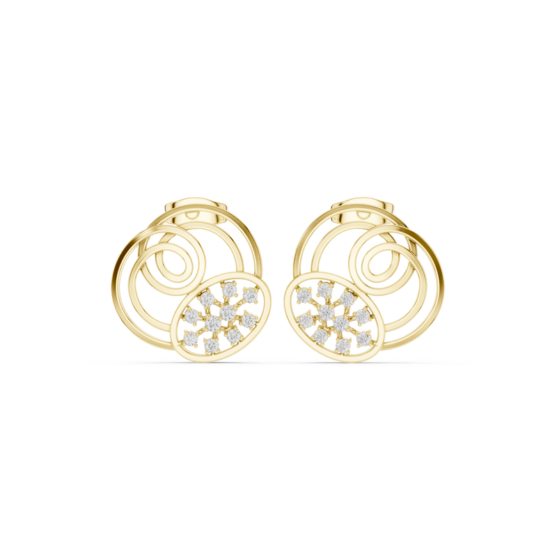 Earring 9#10008PE@7 - Yellow Gold - Image