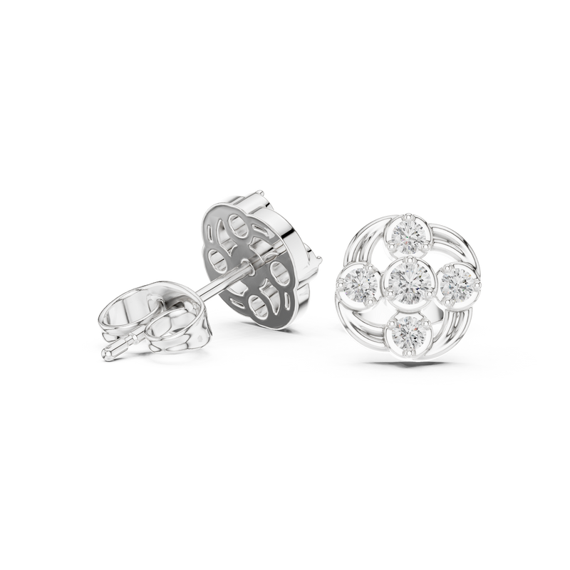 Earring 9#10009E - White Gold - Image
