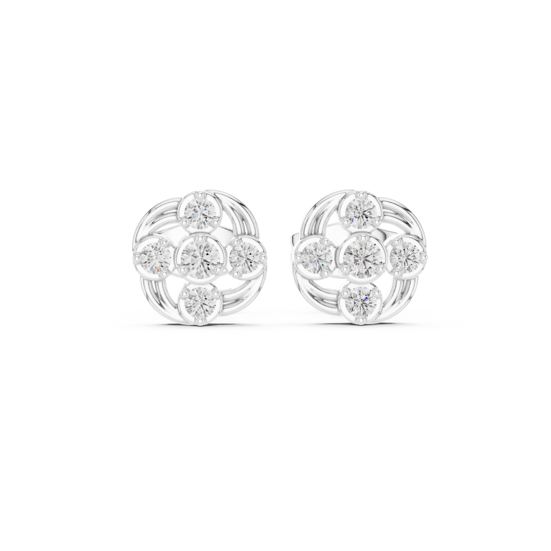 Earring 9#10009E - White Gold - Image