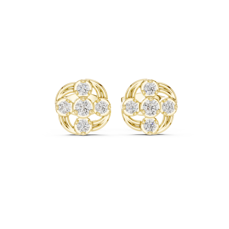 Earring 9#10009E - Yellow Gold - Image