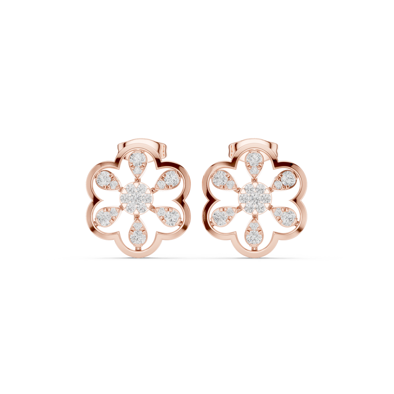Earring 9#10009PE@7 - Rose Gold - Image