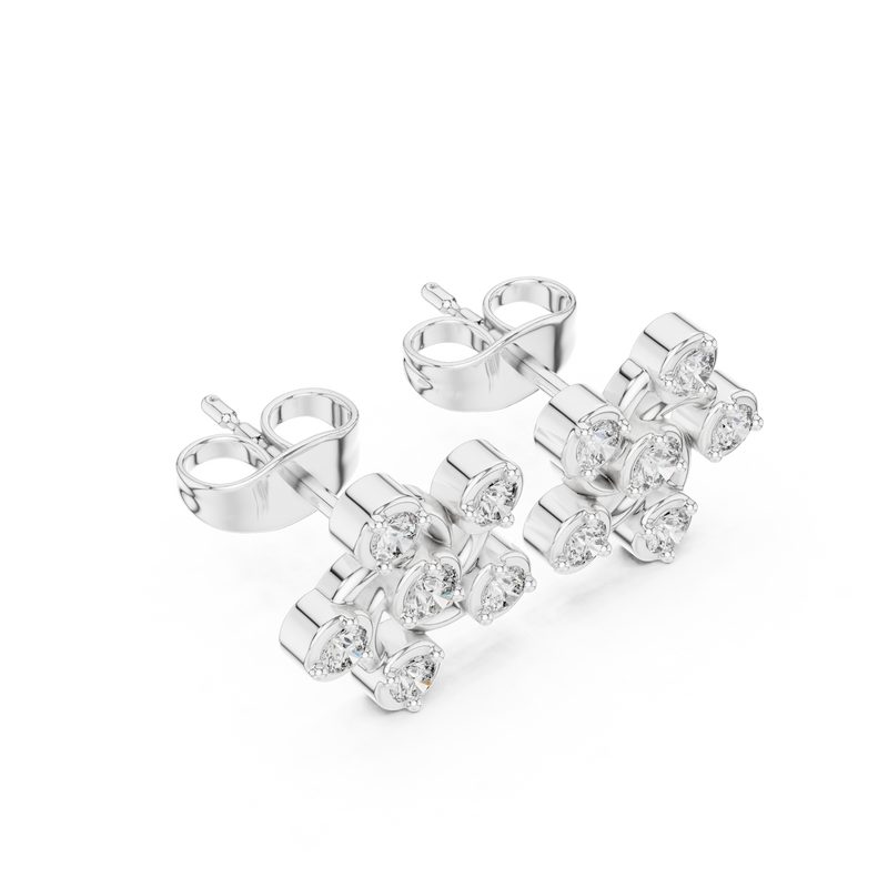 Earring 9#10010E - White Gold - Image