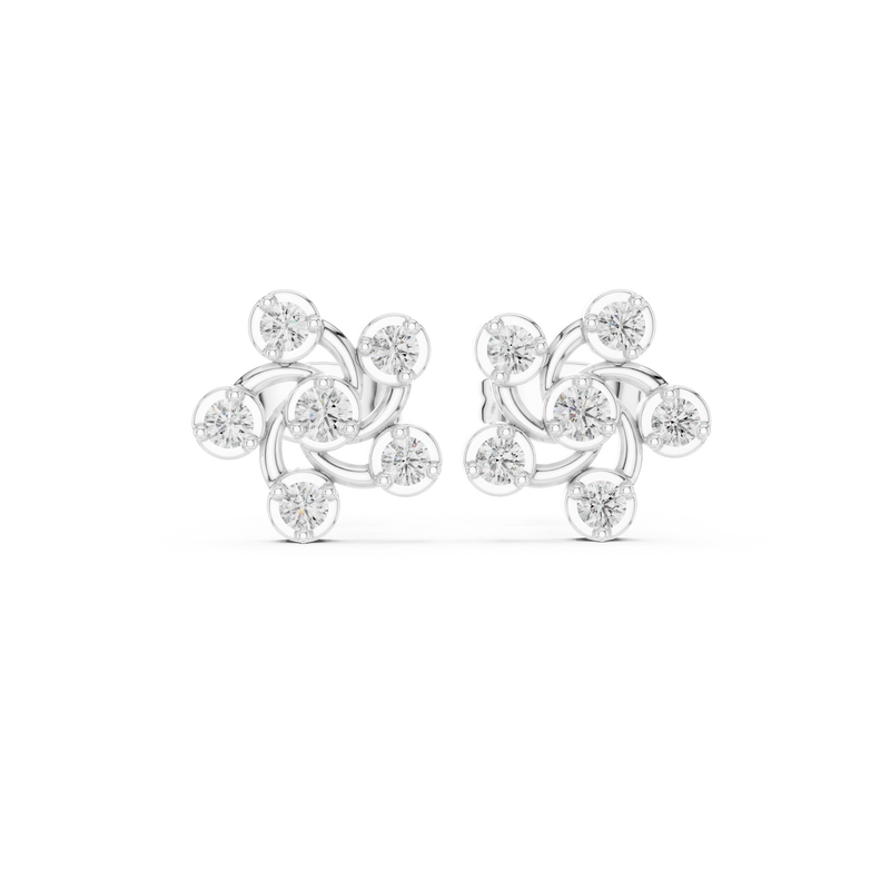 Earring 9#10010E - White Gold - Image