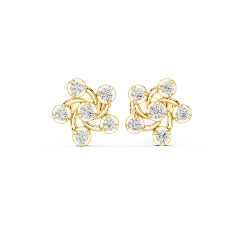 Earring 9#10010E - Yellow Gold - Image